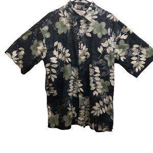 Bamboo Cay men's shirt short sleeve button up size XL multicolor